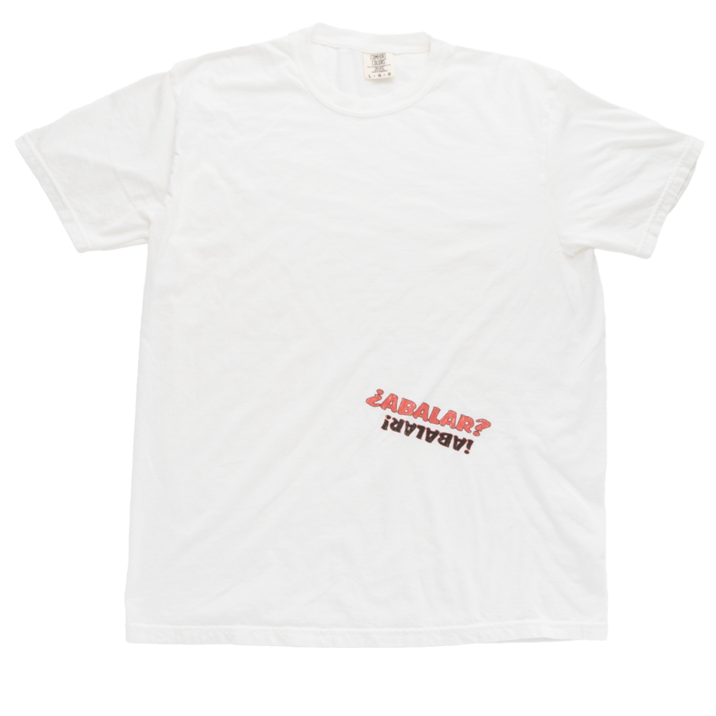 White Logo Tee