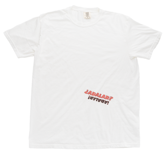 White Logo Tee
